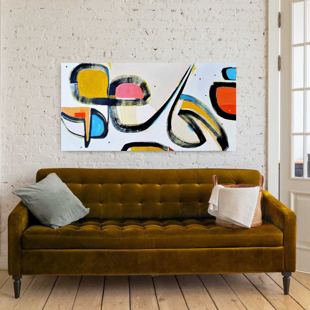 Plain Walls are Just Too Sad! New Zealand Abstract Artwork for Sale From Kirsty Black Studio Now!